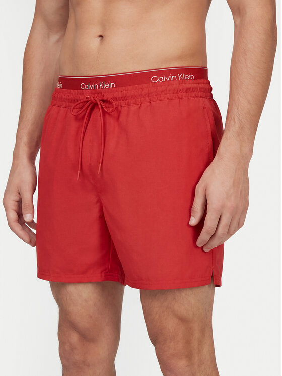 Calvin Klein Swimwear Calvin Klein Swimwear Plavecké šortky LV00N61024 Červená Regular Fit