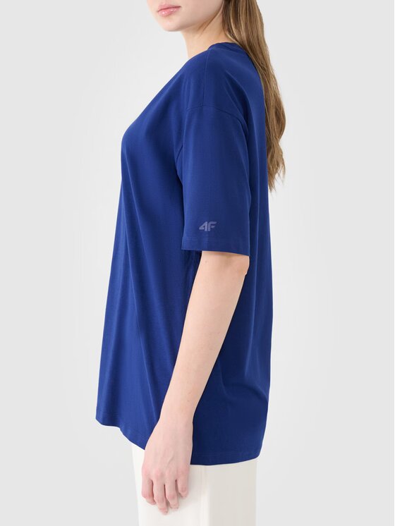 4F 4F T-Shirt 4FRSS25TTSHF2694-31S Modrá Oversize