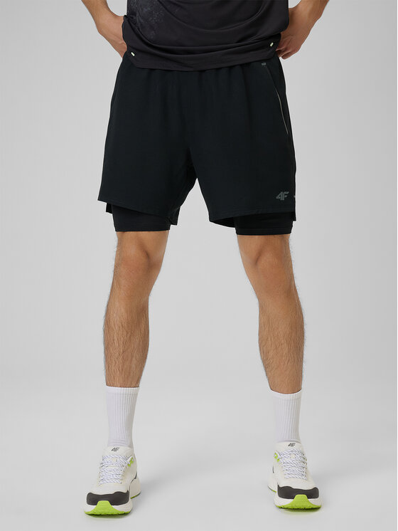 4F 4F Szorty sportowe VICTORY PACK Czarny Regular Fit