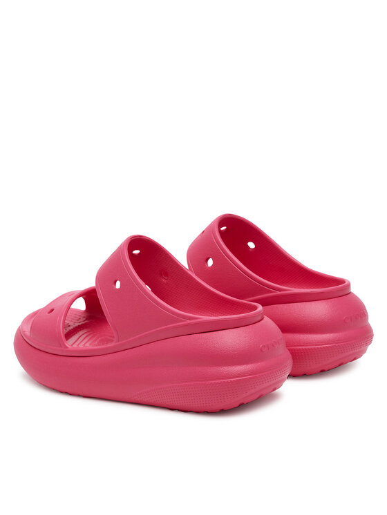 Crocs Crocs Παντόφλες Classic Crush Sandal 207670 Ροζ