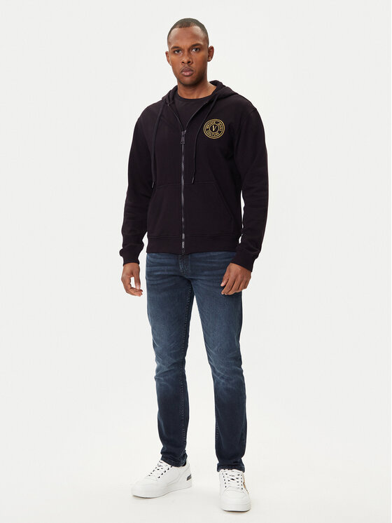 Versace Jeans Couture Versace Jeans Couture Pulóver 79GAIT00 CF01T Fekete Regular Fit