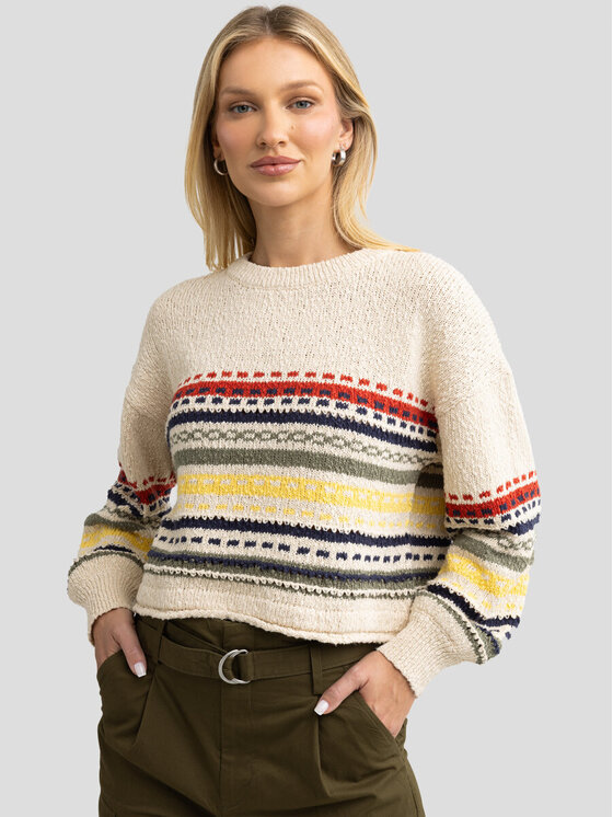 Sweter, rozmiar S/M, Beżowy, MIXTA/000/160