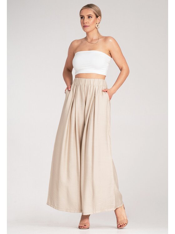 FIGL FIGL Pantaloni da donna M1158 Beige Regular Fit
