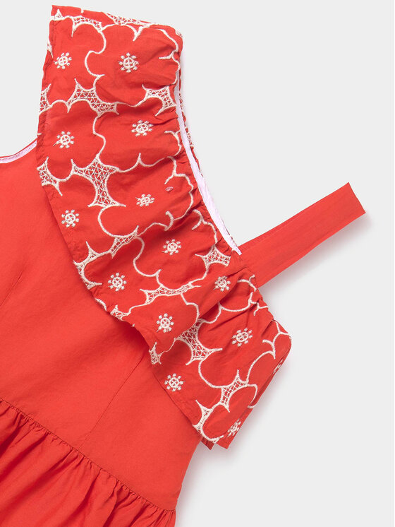 Mayoral Mayoral Sommerkleid 6963 Rot Regular Fit