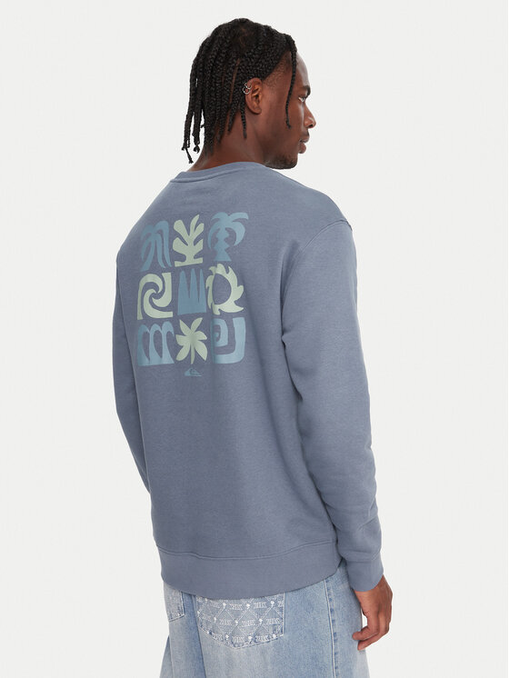 Quiksilver Quiksilver Bluza Salt Water Graphic EQYFT05127 Niebieski Comfort Fit