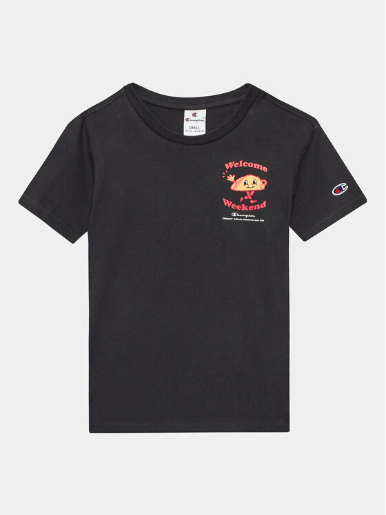 Champion Champion Marškinėliai 306375 Juoda Regular Fit