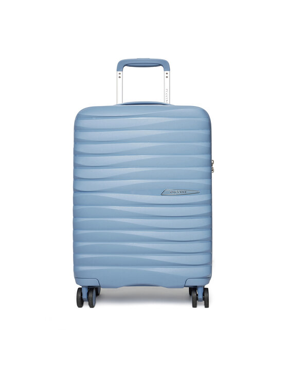Valigia Cabina CELIMS In Polipropilene 55 Cm – Trolley 8 Ruote 360°, Lucchetto TSA, Bagaglio A Mano Leggero E Resistente, Colore Blu