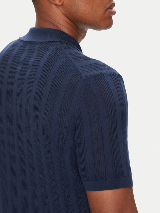 Baldessarini Baldessarini Polokošeľa B4 50024.5232 Tmavomodrá Slim Fit