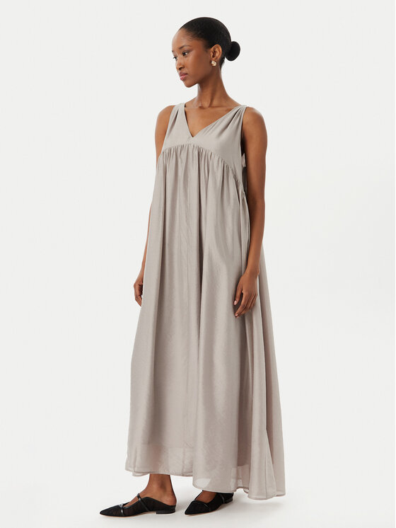 Eleh Eleh Лятна рокля SS260270 Сив Relaxed Fit