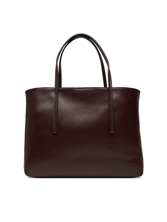 Calvin Klein Calvin Klein Torebka Emblem Aop Small Tote LV04F3267G Bordowy