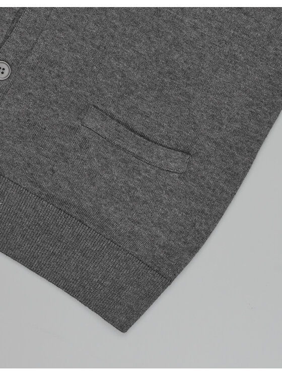 Borgio Borgio Kardigan cardano Szary Classic Fit