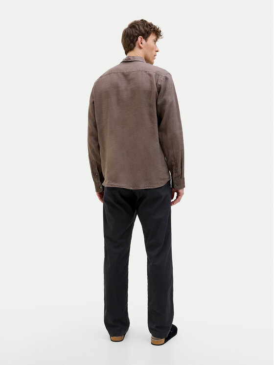 Jack & Jones Jack & Jones Bavlnené nohavice Kane 12274977 Čierna Relaxed Fit