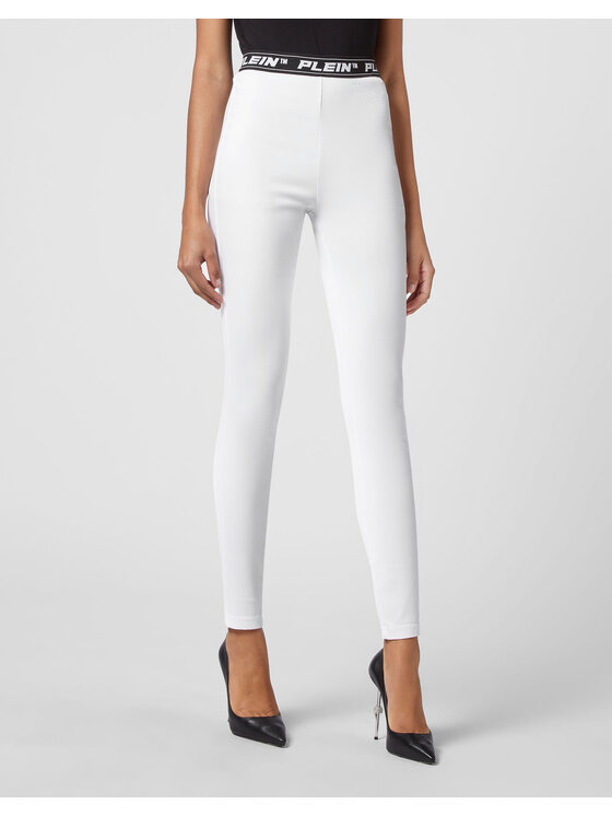 PHILIPP PLEIN PHILIPP PLEIN Džínsy 2369 Biela Jegging Fit