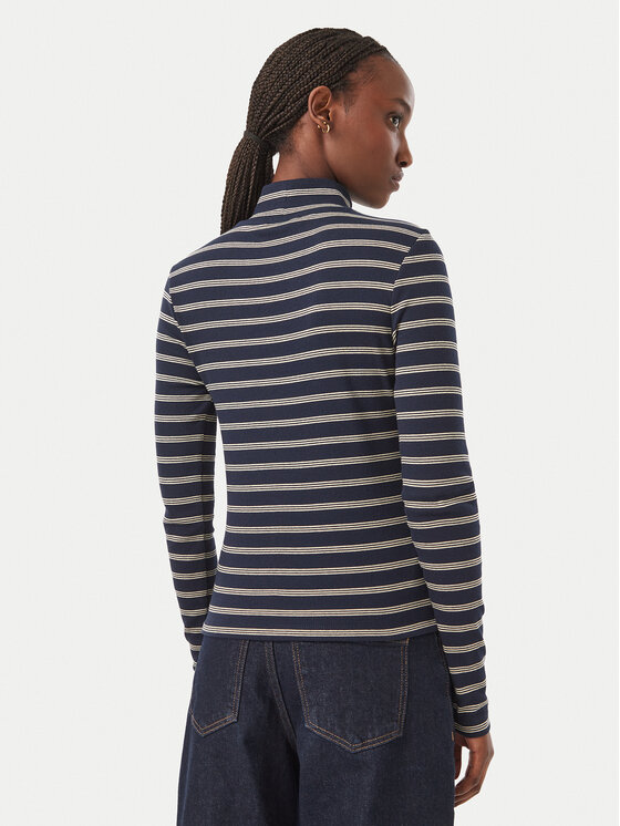 Tommy Jeans Tommy Jeans Bluzka Essential DW0DW19830 Granatowy Slim Fit
