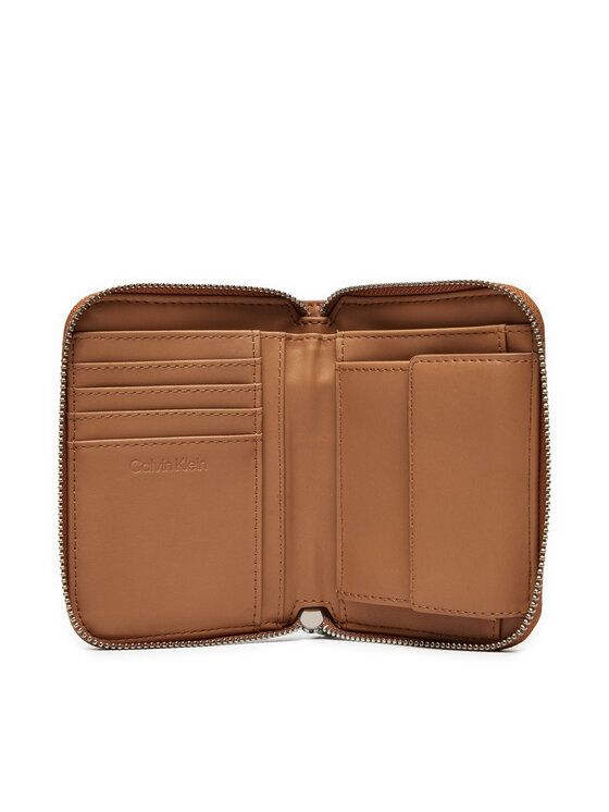 Calvin Klein Calvin Klein Geldbörse Embossed Logo Zip Md K60K612437 Braun