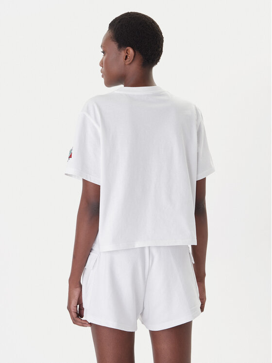 adidas adidas Marškinėliai Food Graphic KA5073 Balta Loose Fit