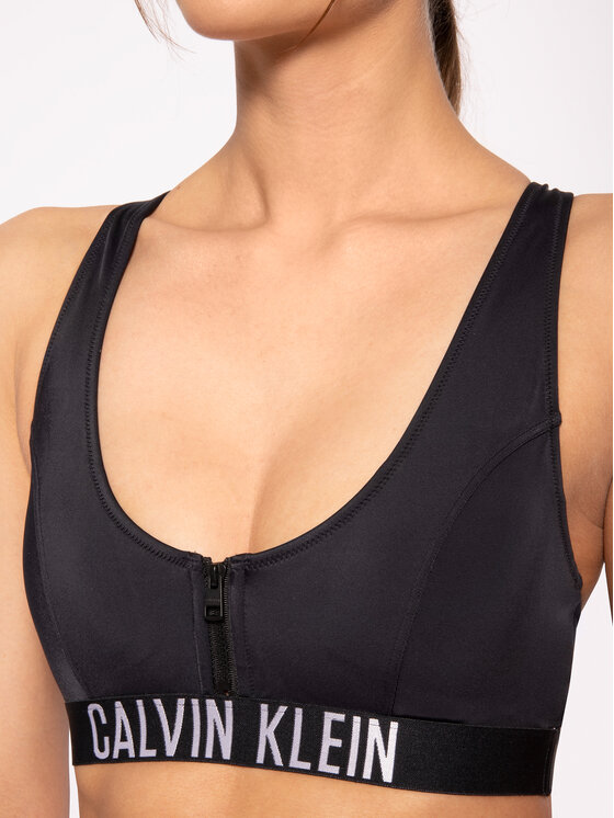 calvin klein zip bralette