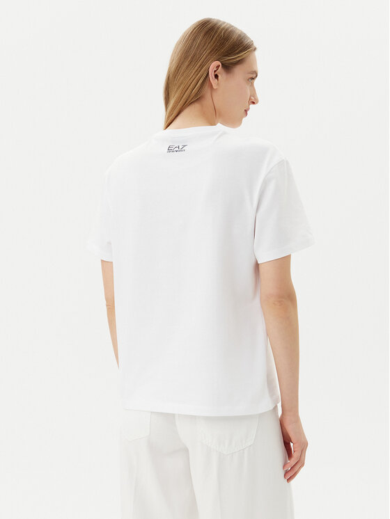 EA7 Emporio Armani EA7 Emporio Armani T-Shirt 7W000491 AF12957 U0002 Biały Regular Fit