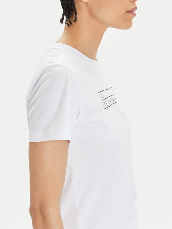 Armani Exchange Armani Exchange T-shirt 3DYT01 YJ3RZ 1000 Bijela Regular Fit