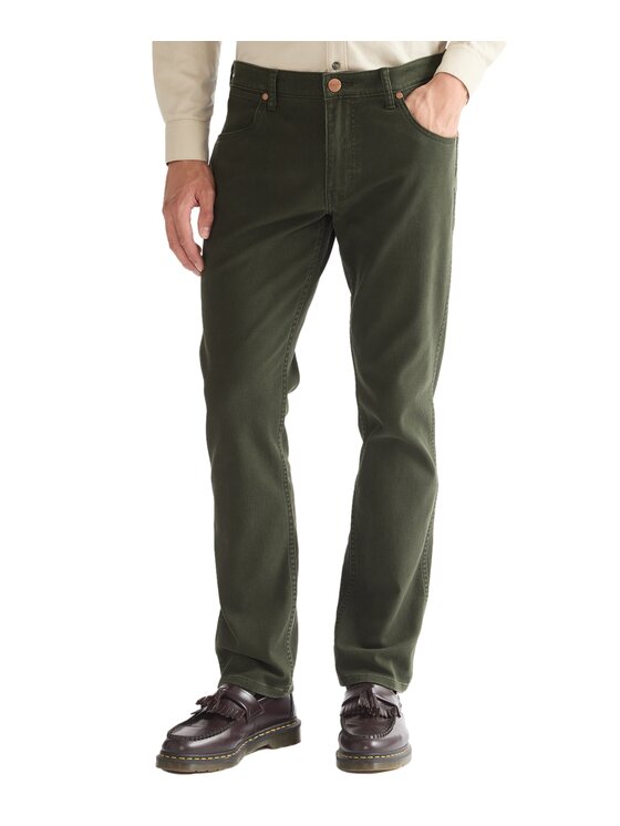 Wrangler Wrangler Spodnie materiałowe 112386856 Zielony Regular Fit