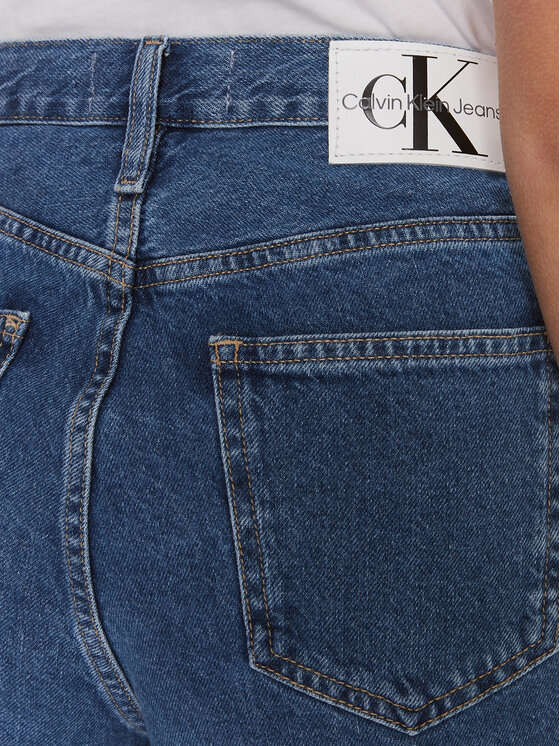 Calvin Klein Jeans Calvin Klein Jeans Džínové šortky Mom Short J20J222801 Modrá Mom Fit