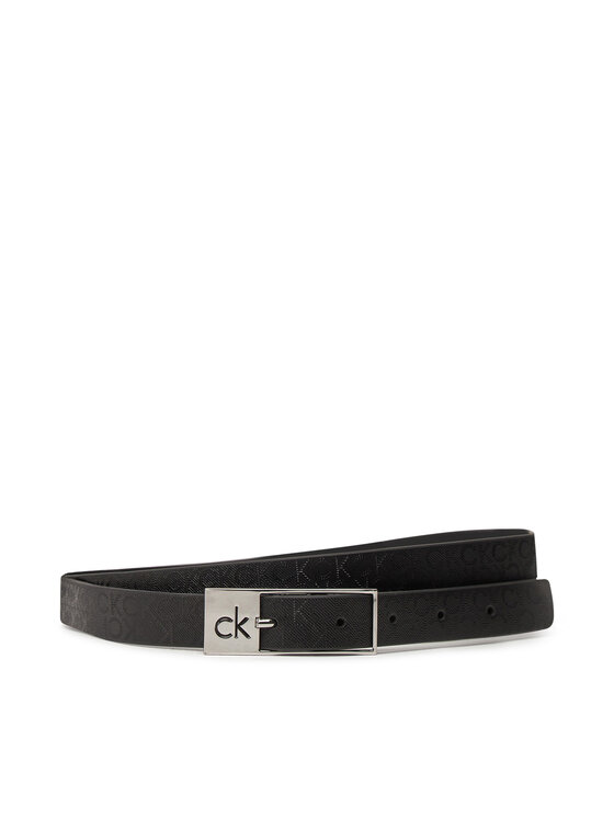 Curea de Damă Calvin Klein Ck Cut Square Buckle 2.0_Mono K60K613243 Negru