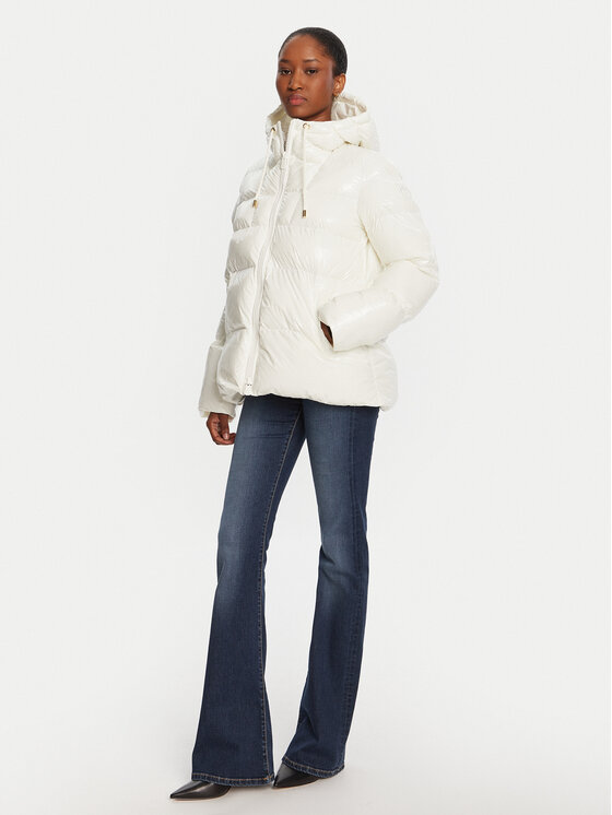 PINKO PINKO Zimní bunda Eleodoro 101597 A2P7 Bílá Regular Fit