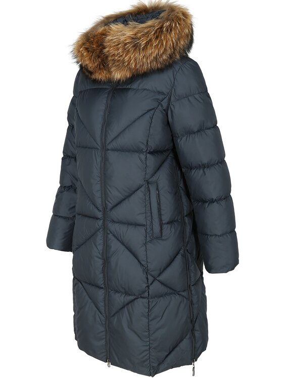 Perso Perso Zimní kabát BLH211018F Tmavomodrá Regular Fit