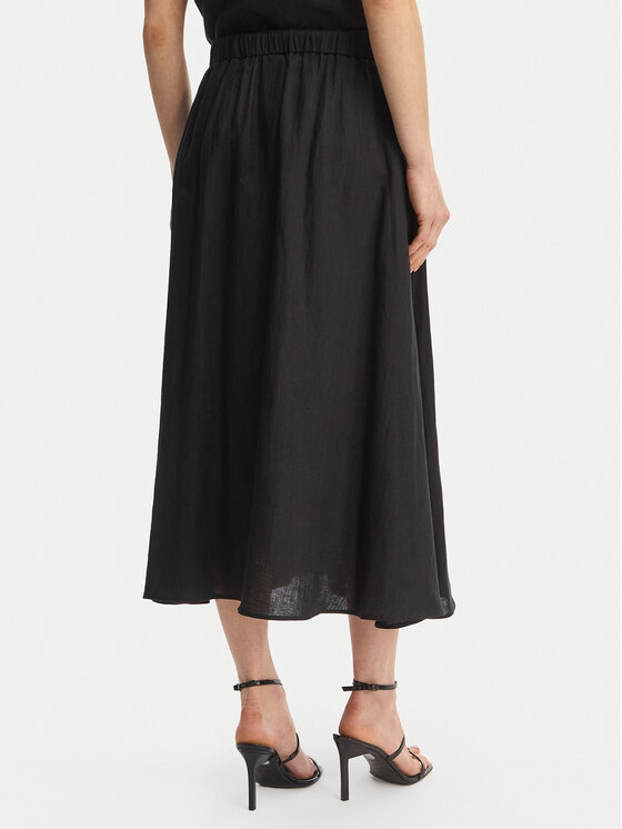 Marella Marella Trapecijos formos sijonas Emme by Marella Biada 2615101082 Juoda Regular Fit