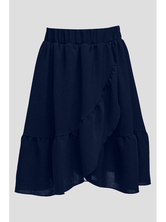 SLY SLY Spódnica 5S-309B Granatowy Comfortable Fit