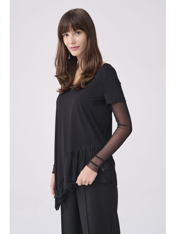 blue shadow blue shadow Bluzka Alajn BS Czarny Standard Fit