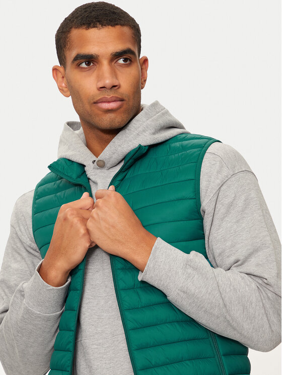 United Colors Of Benetton United Colors Of Benetton Kamizelka 2BA2UJ005 Zielony Regular Fit