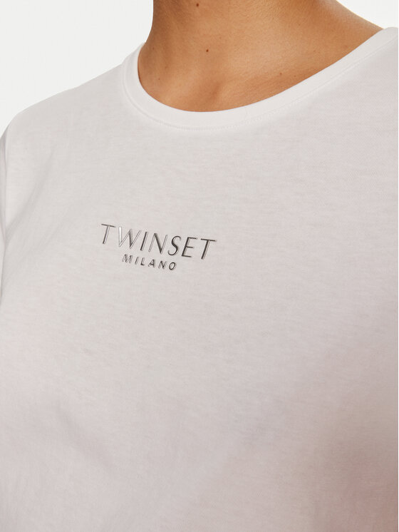 TWINSET TWINSET Футболка 242TP2321 Білий Relaxed Fit