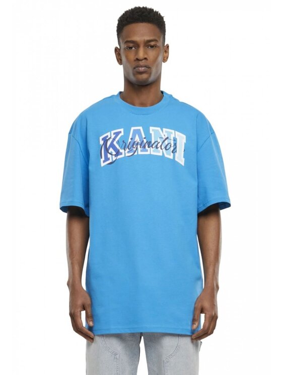 Karl Kani Karl Kani Tričko SERIF ORIGINATOR TEE Modrá Regular Fit