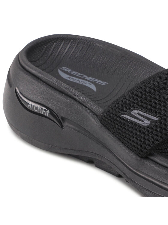 Skechers Skechers Ciabatte Go Walk Arch Fit 140224/BBK Nero