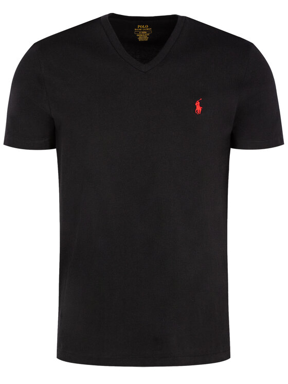Polo Ralph Lauren Polo Ralph Lauren T-Shirt Classics 710671453010 Czarny Custom Slim Fit
