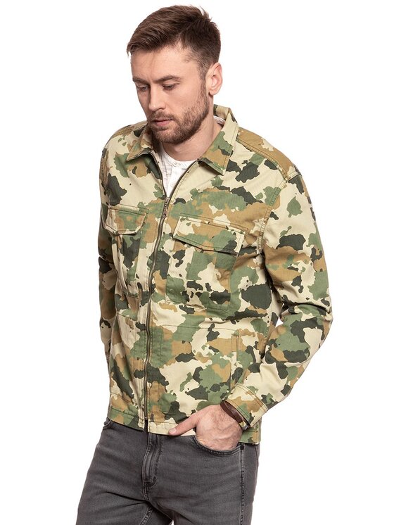 Lee Lee Giacca di transizione FATIQUE OVERSHIRT Marrone Regular Fit