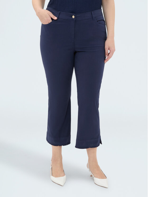 Fiorella Rubino Fiorella Rubino Pantaloni di tessuto P707T205197N034 Blu Flare Fit