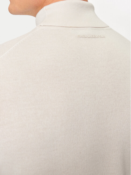 KARL LAGERFELD KARL LAGERFELD Golf 655058 544399 Beżowy Regular Fit