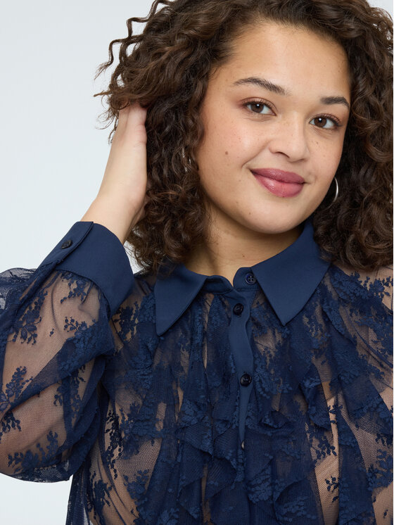 Fiorella Rubino Fiorella Rubino Camicia 5074T001550N034 Blu Regular Fit