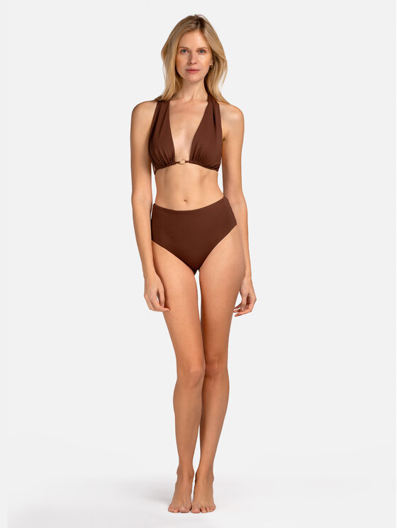 Miss Lou Miss Lou Bikini pezzo sotto D-TT1-BR Marrone