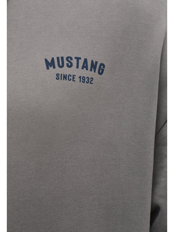 Mustang Mustang Bluza Bennet Back Print Szary Regular Fit