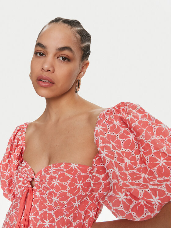 Fracomina Fracomina Rochie de vară FS24SD1009W40401 Coral Regular Fit