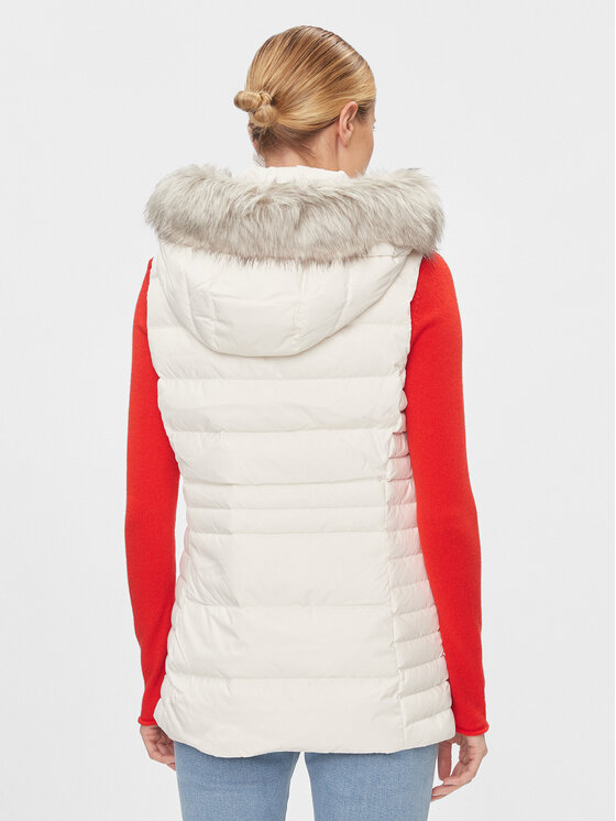 Tommy Hilfiger Tommy Hilfiger Prsluk Tyra WW0WW39744 Bijela Regular Fit
