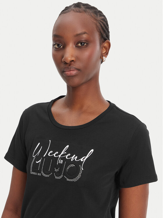 Liu Jo Sport Liu Jo Sport T-shirt TA6252 JS923 Nero Regular Fit