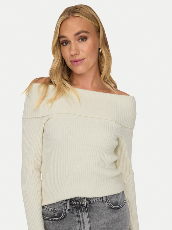 ONLY ONLY Maglione Katia 15311830 Écru Regular Fit