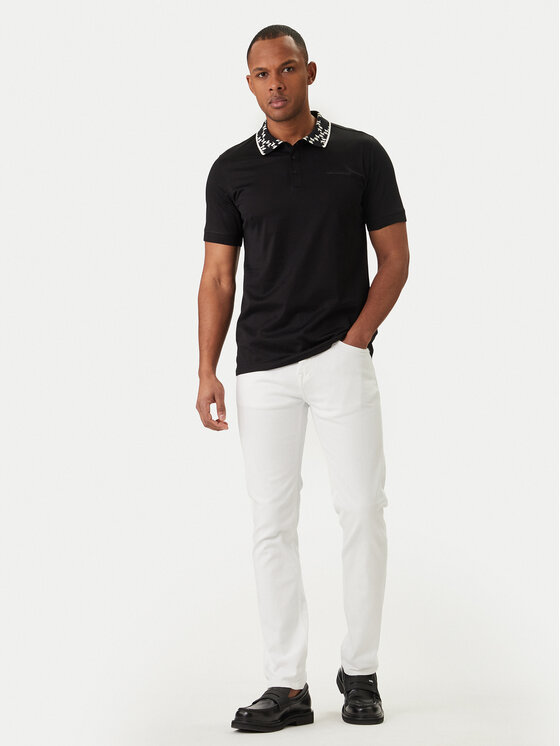 KARL LAGERFELD KARL LAGERFELD Polo 745010 562200 Melns Regular Fit