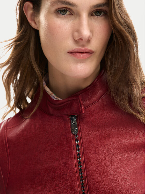 Desigual Desigual Giacca in similpelle Ariel 26SWEW09 Rosso Regular Fit