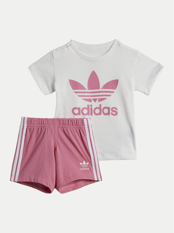 adidas adidas Sada T-shirt a šortky JE0523 Růžová Regular Fit