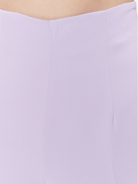 TWINSET TWINSET Hlače iz tkanine 232TP2053 Vijolična Regular Fit